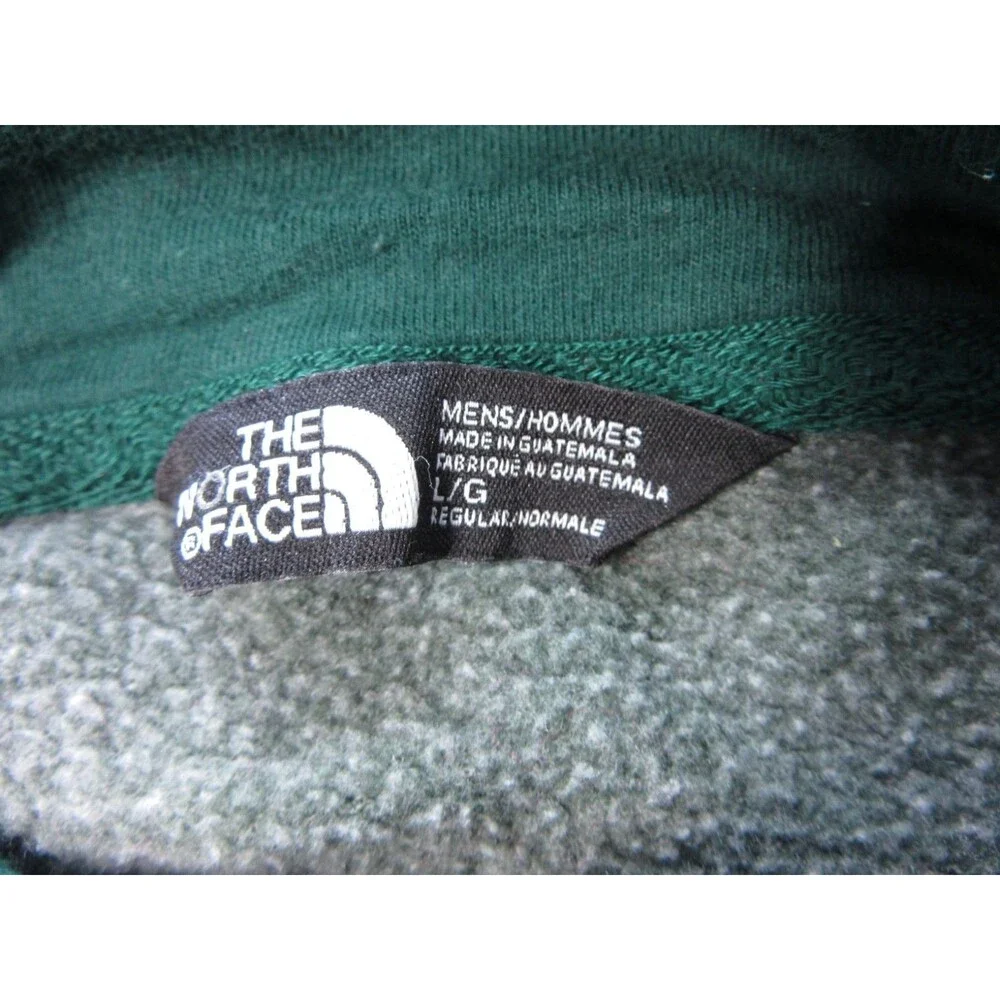 The North Face Hoodie Men's Large Green Pullover Sweatshirt Outdoors Long Slv